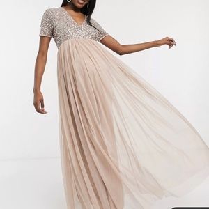 Maya Maternity sequin gown in size 10